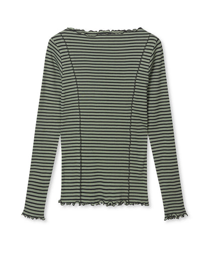 MADS NØRGAARD FEMALE-2X2 COTTON STRIPE SIRI TOP
