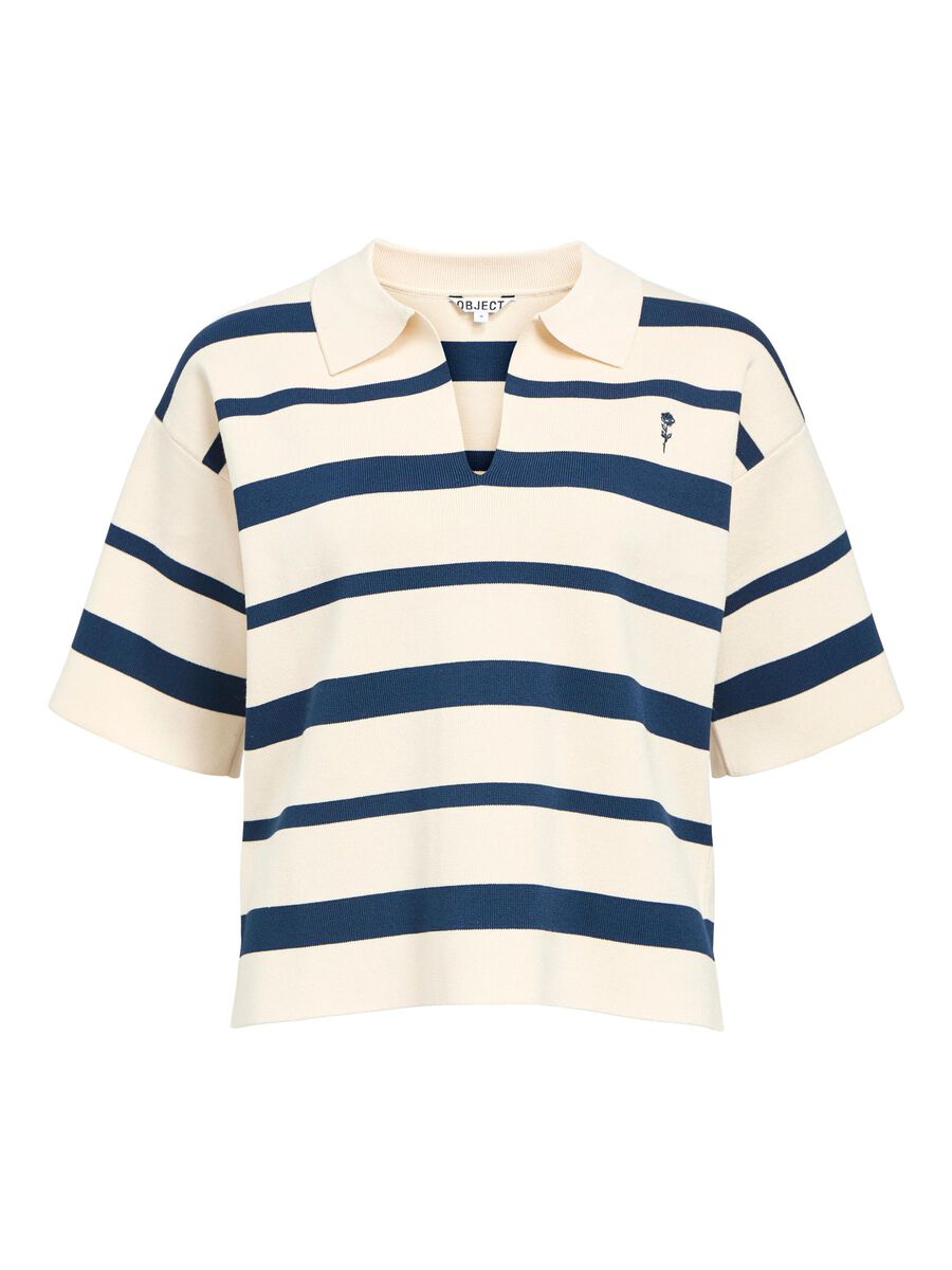 OBJUTA S/S RE KNIT POLO 140
