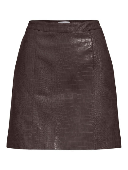 OBJEMIA HW SHORT CROC SKIRT