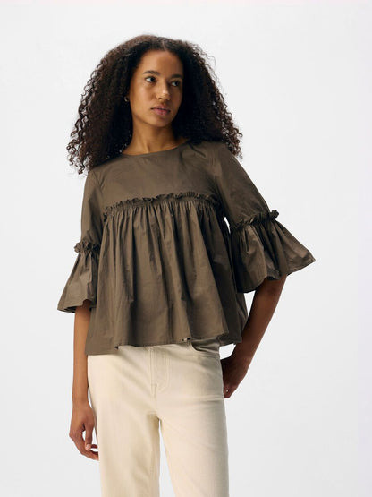 OBJIRA HOPE 3/4 O-NECK TOP