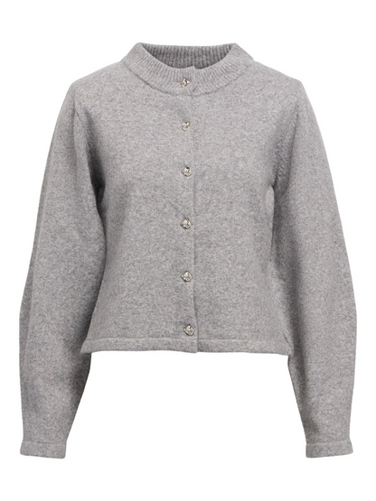 OBJZARI L/S RE KNIT CARDIGAN