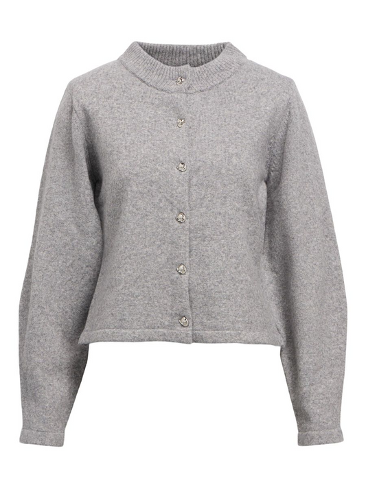 OBJZARI L/S RE KNIT CARDIGAN