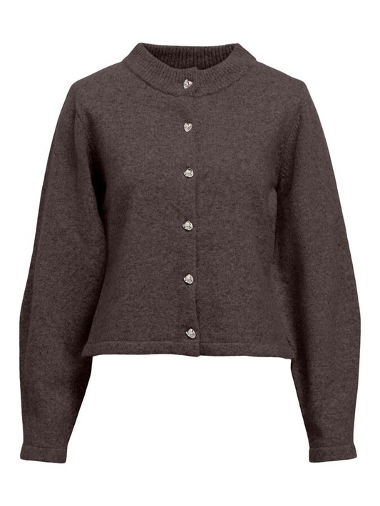 OBJZARI L/S RE KNIT CARDIGAN