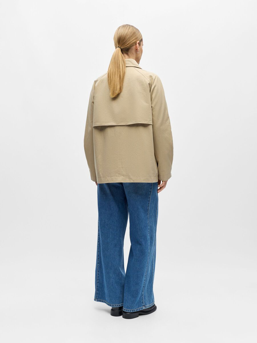 Object-OBJPAULA RE L/S TRENCH JACKET