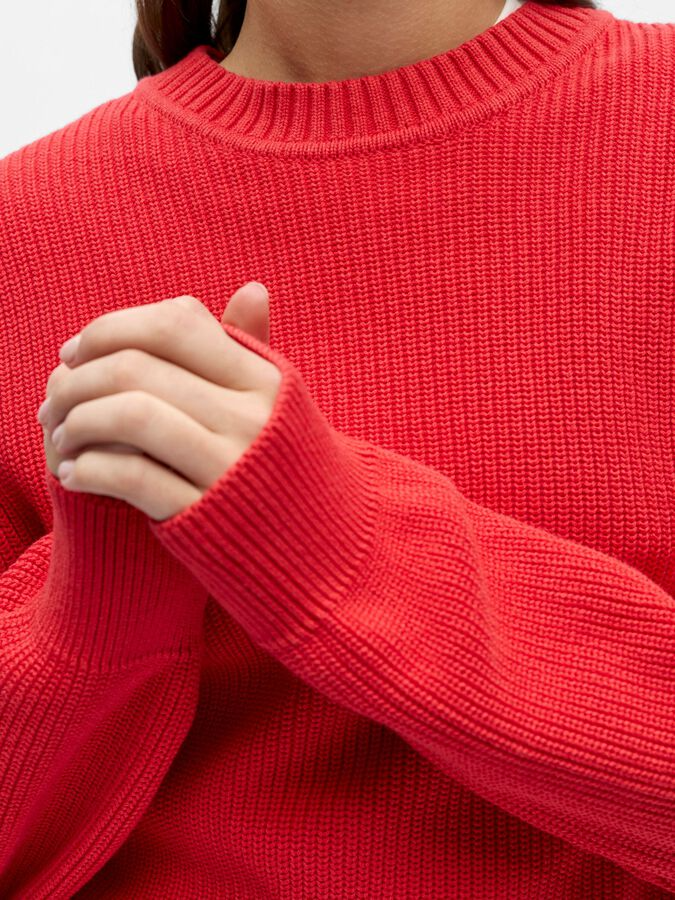 Object-OBJFLO L/S LO KNIT PULLOVER
