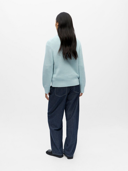 Object-OBJFLO L/S LO KNIT PULLOVER