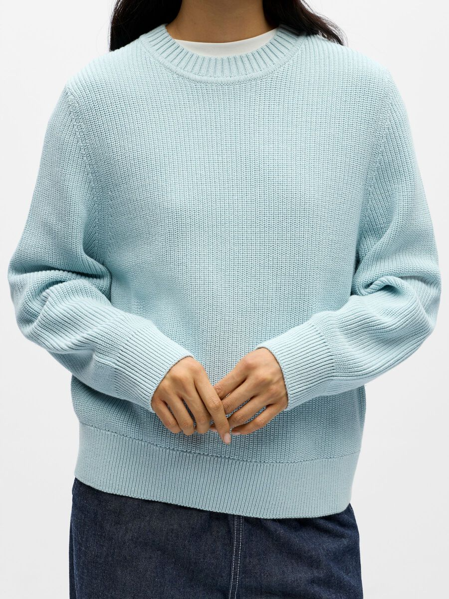 Object-OBJFLO L/S LO KNIT PULLOVER