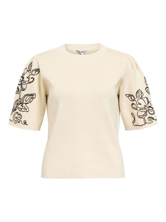Object-OBJFLORA 2/4 KNIT PULLOVER