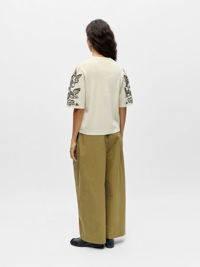 Object-OBJFLORA 2/4 KNIT PULLOVER