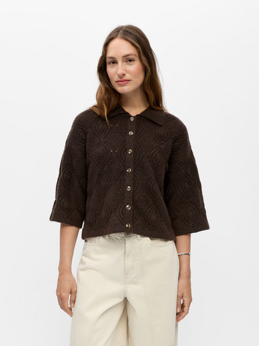 Object-OBJKAISA FLORA 3/4 LO KNIT