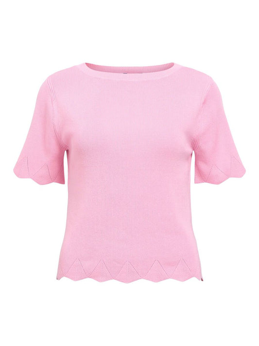 Object-OBJALY S/S BOATNECK KNIT TOP