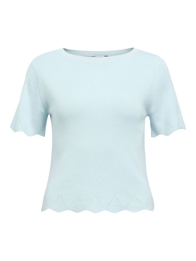 Object-OBJALY S/S BOATNECK KNIT TOP