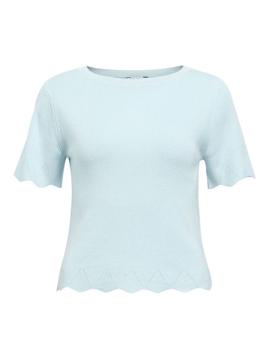 Object-OBJALY S/S BOATNECK KNIT TOP