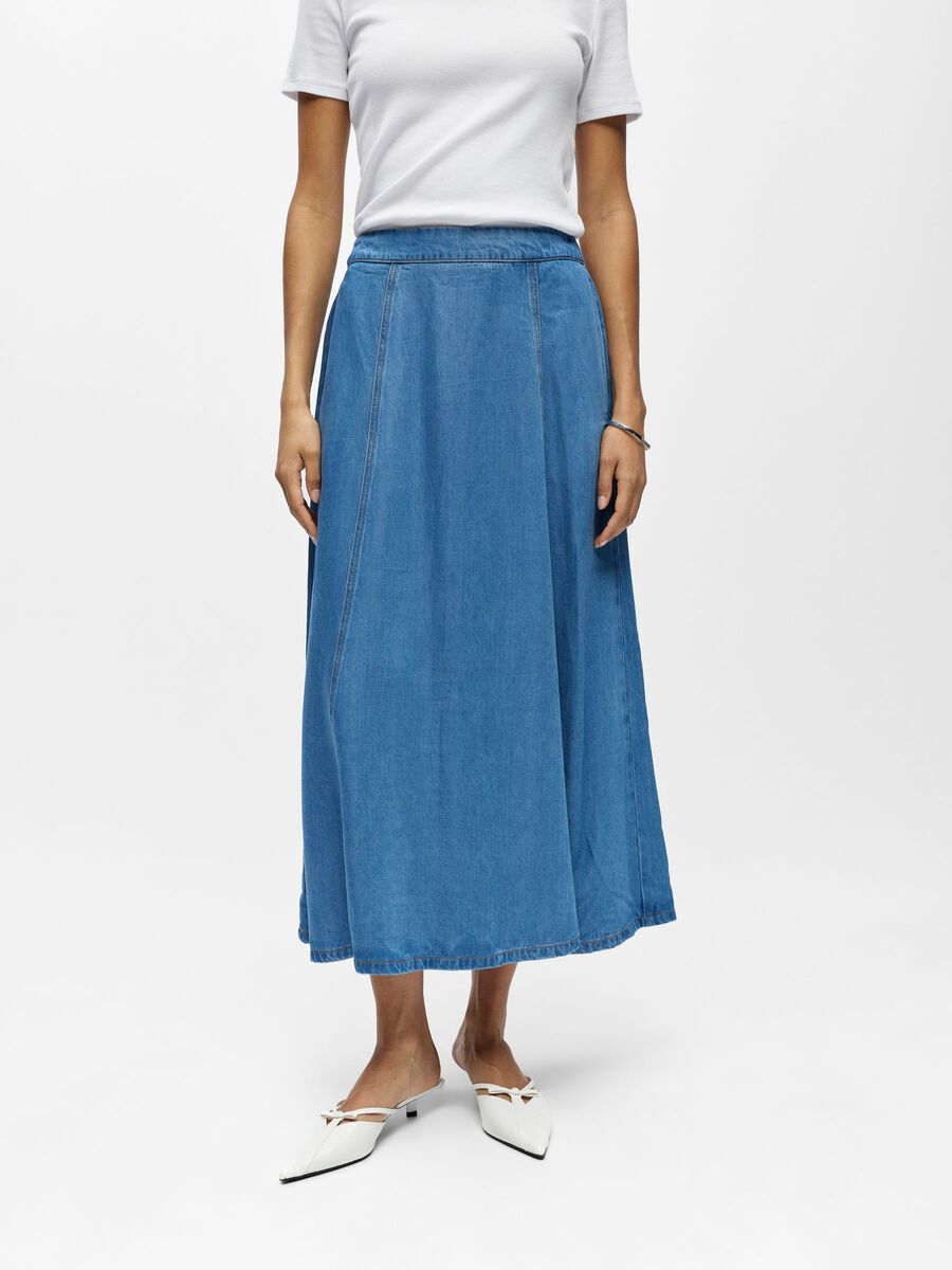 Object-OBJFRAME MW DENIM SKIRT NOOS