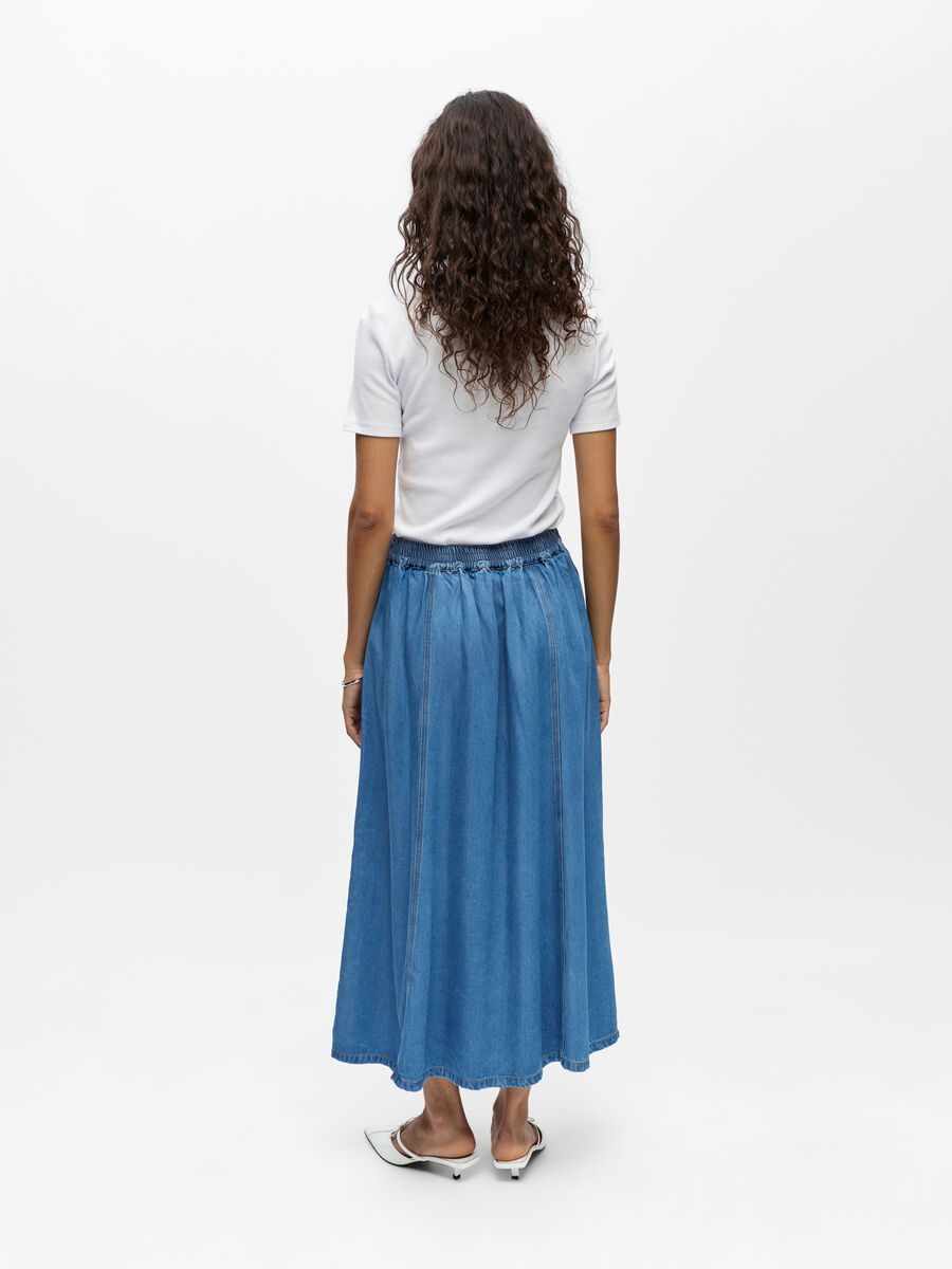 Object-OBJFRAME MW DENIM SKIRT NOOS
