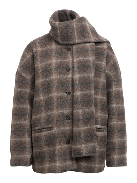 Object-OBJMAISE L/S LO SCARF JACKET