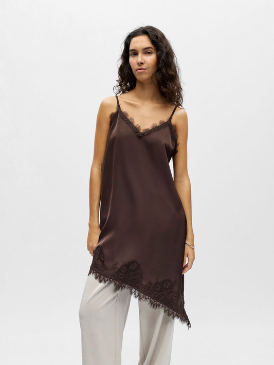 Object-OBJNALINE REG SLIP LACE DRESS