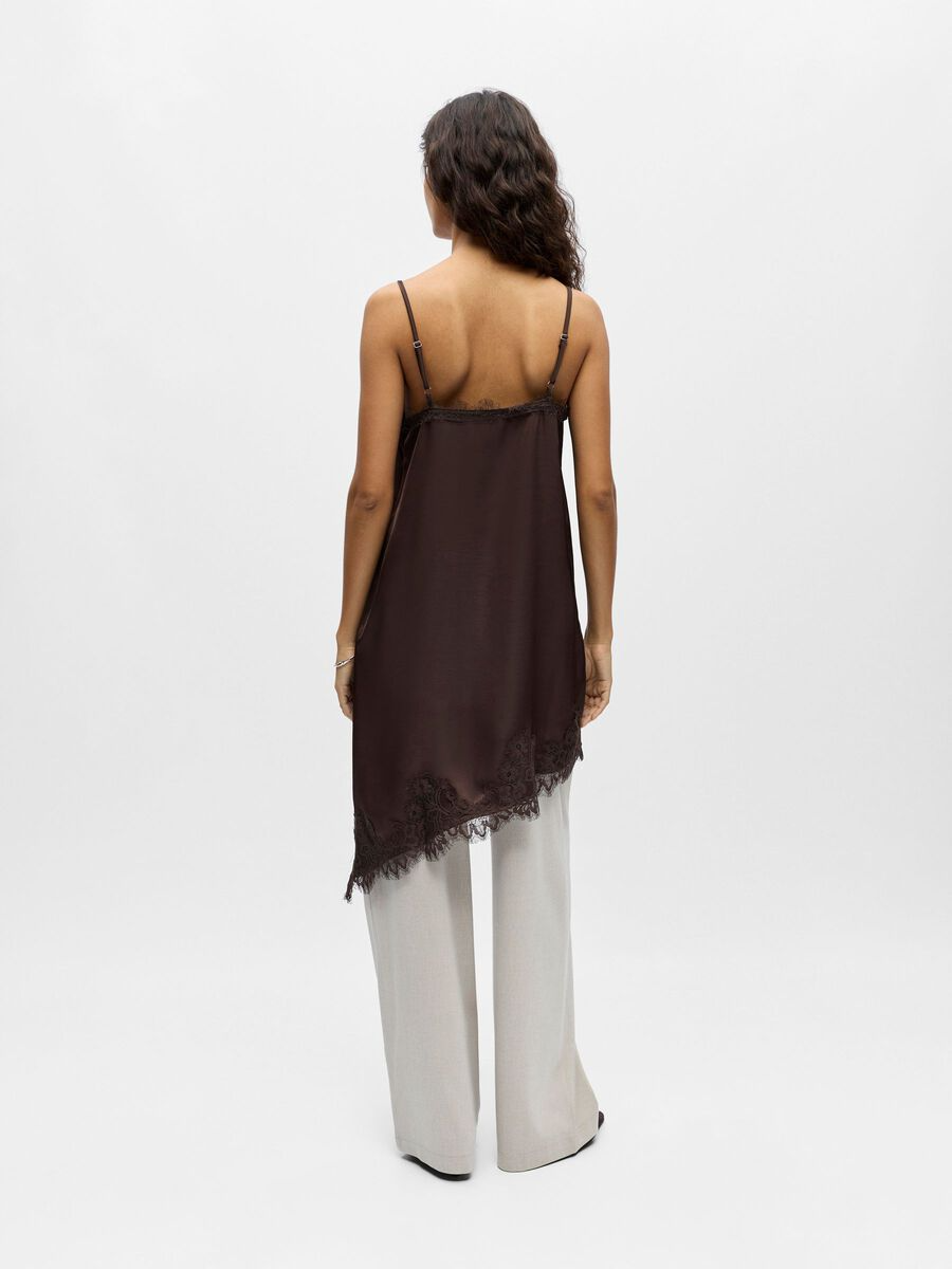Object-OBJNALINE REG SLIP LACE DRESS