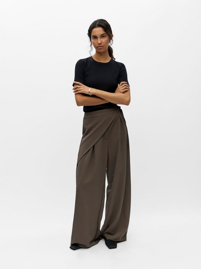 Object-OBJSAGA MW WRAP PANTS