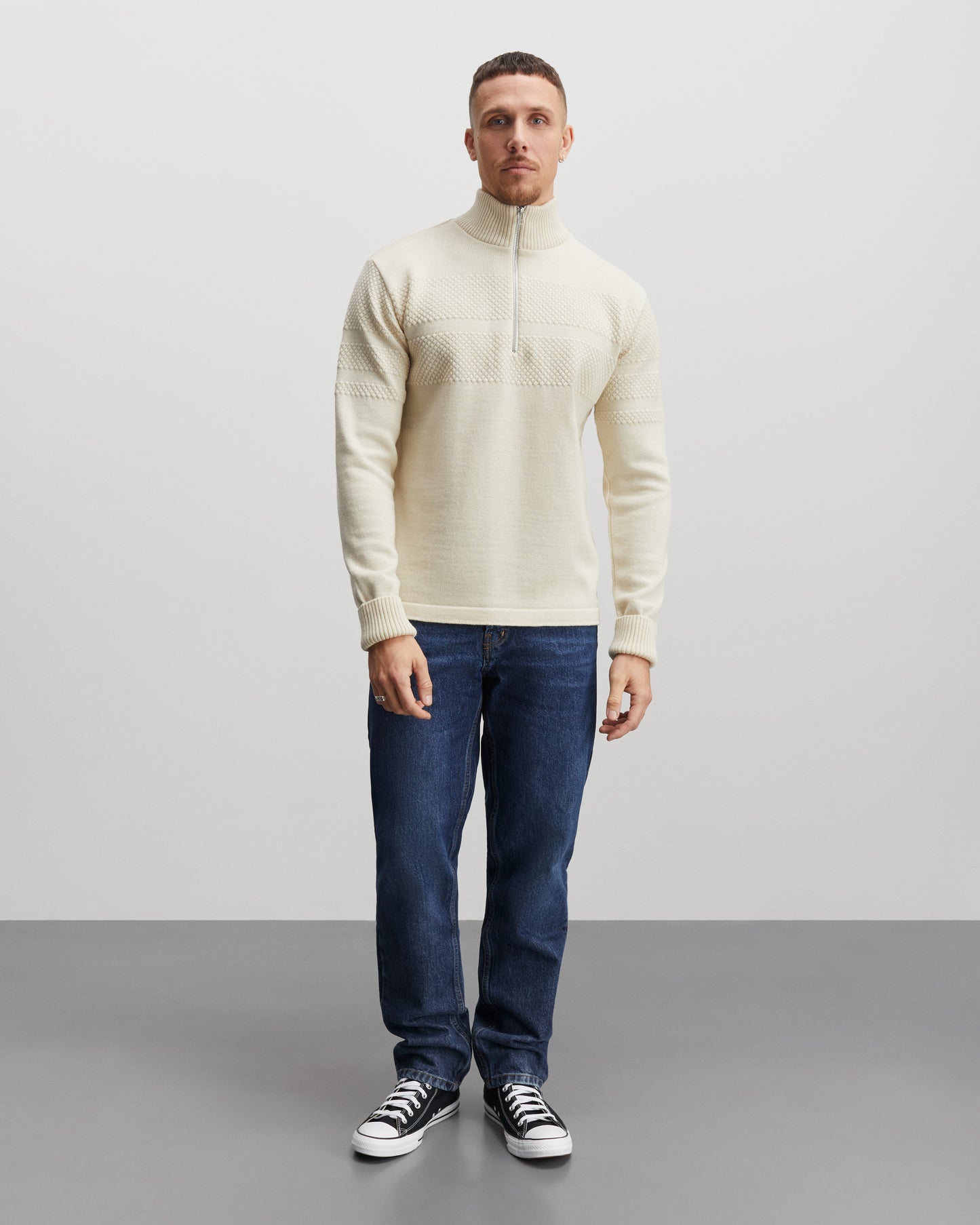 KLEMENS HALF ZIP KNIT 203114