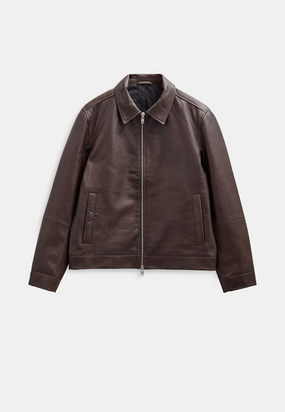 ANERKJENDT-CARL LEATHER JACKET 902521
