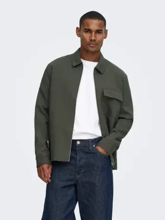 Only and sons-ONSWILL 0292 ZIP OVERSHIRT