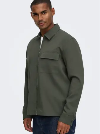 Only and sons-ONSWILL 0292 ZIP OVERSHIRT