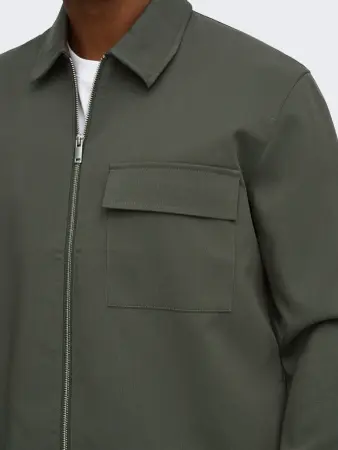 Only and sons-ONSWILL 0292 ZIP OVERSHIRT