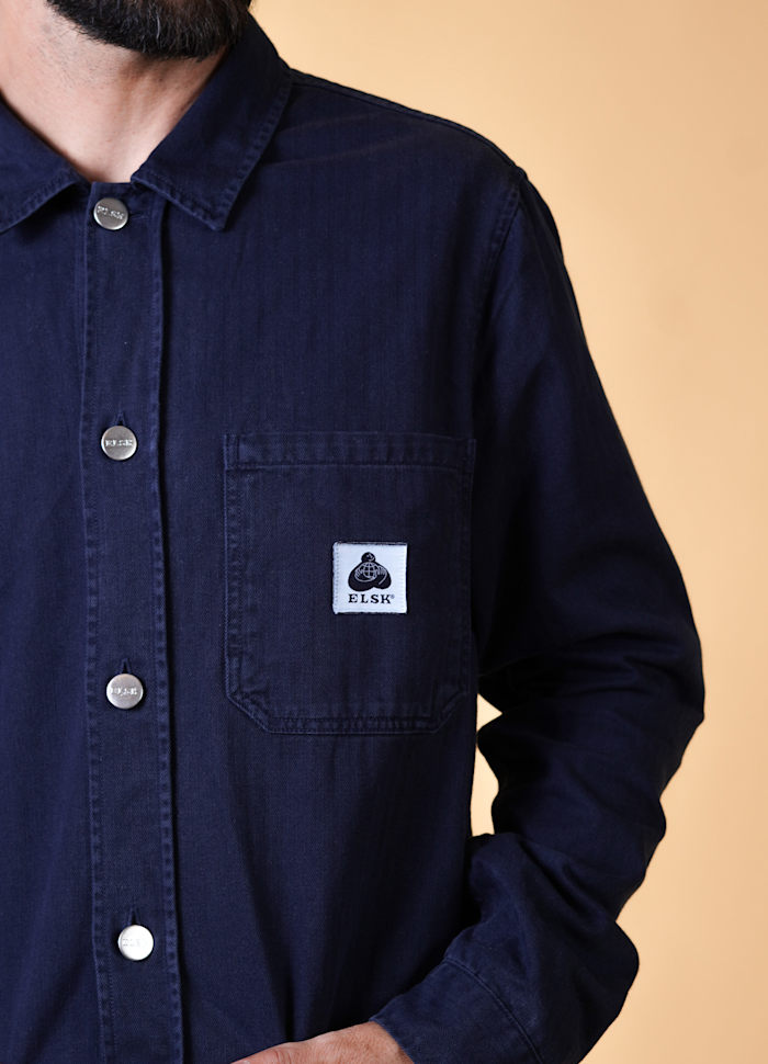 ELSK-HERRINGBONE OVERSHIRT 22022