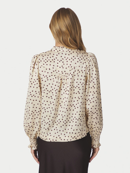 Neo_Noir-ASTRIDA FLOWER JACQUARD BLOUSE