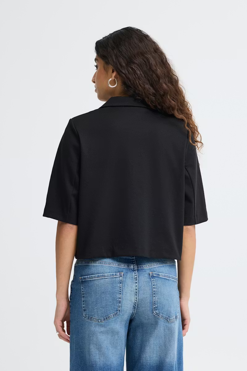 Ichi-IHKATE SUS CROPPED BLAZER