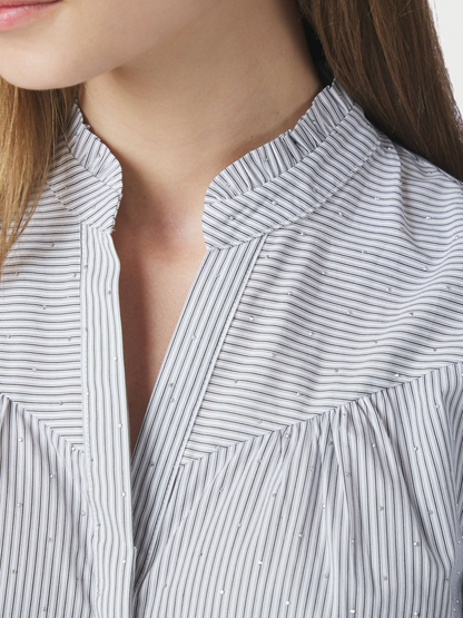 Neo_Noir-ASTRIDA STRIPE STONE BLOUSE