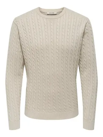 Only and sons-ONSLOUI 12CABEL CREW KNIT