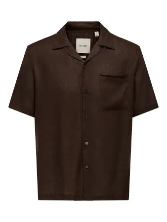Only and sons-ONSLAURENCE RLX RESOR SS LINEN