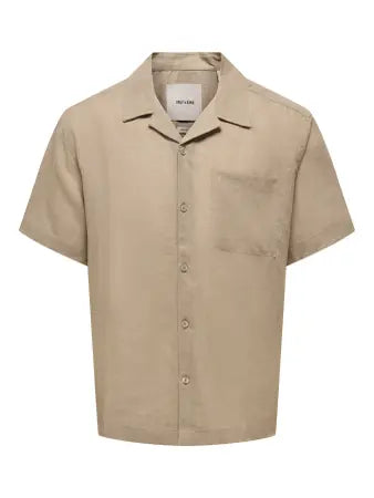 Only and sons-ONSLAURENCE RLX RESOR SS LINEN