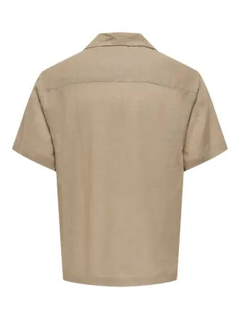 Only and sons-ONSLAURENCE RLX RESOR SS LINEN