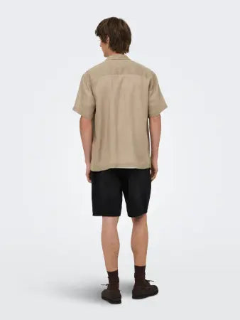 Only and sons-ONSLAURENCE RLX RESOR SS LINEN