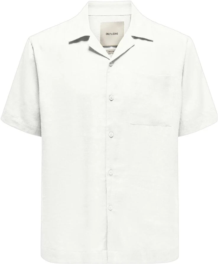 Only and sons-ONSLAURENCE RLX RESOR SS LINEN