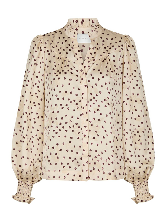 Neo_Noir-ASTRIDA FLOWER JACQUARD BLOUSE